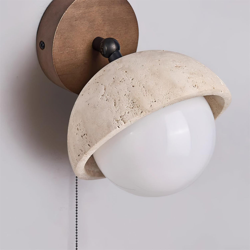 Woldenhill Travertine Wall Light-Moonnatur