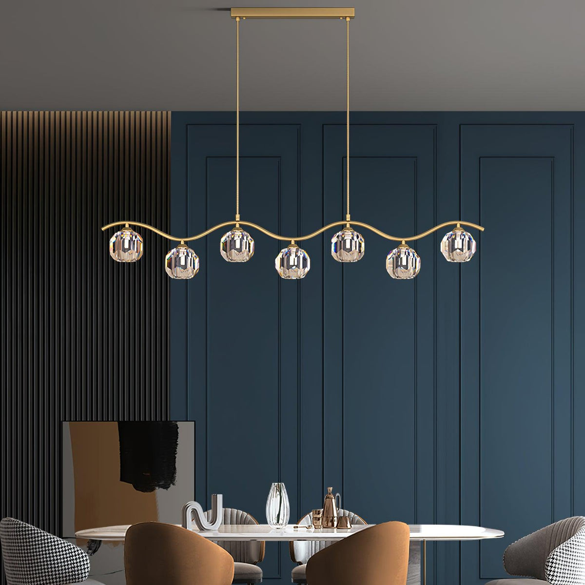 Navren Crystal Chandelier-Moonnatur