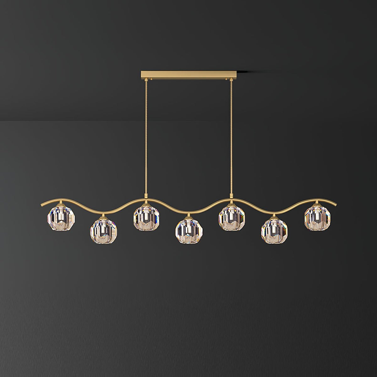 Navren Crystal Chandelier-Moonnatur