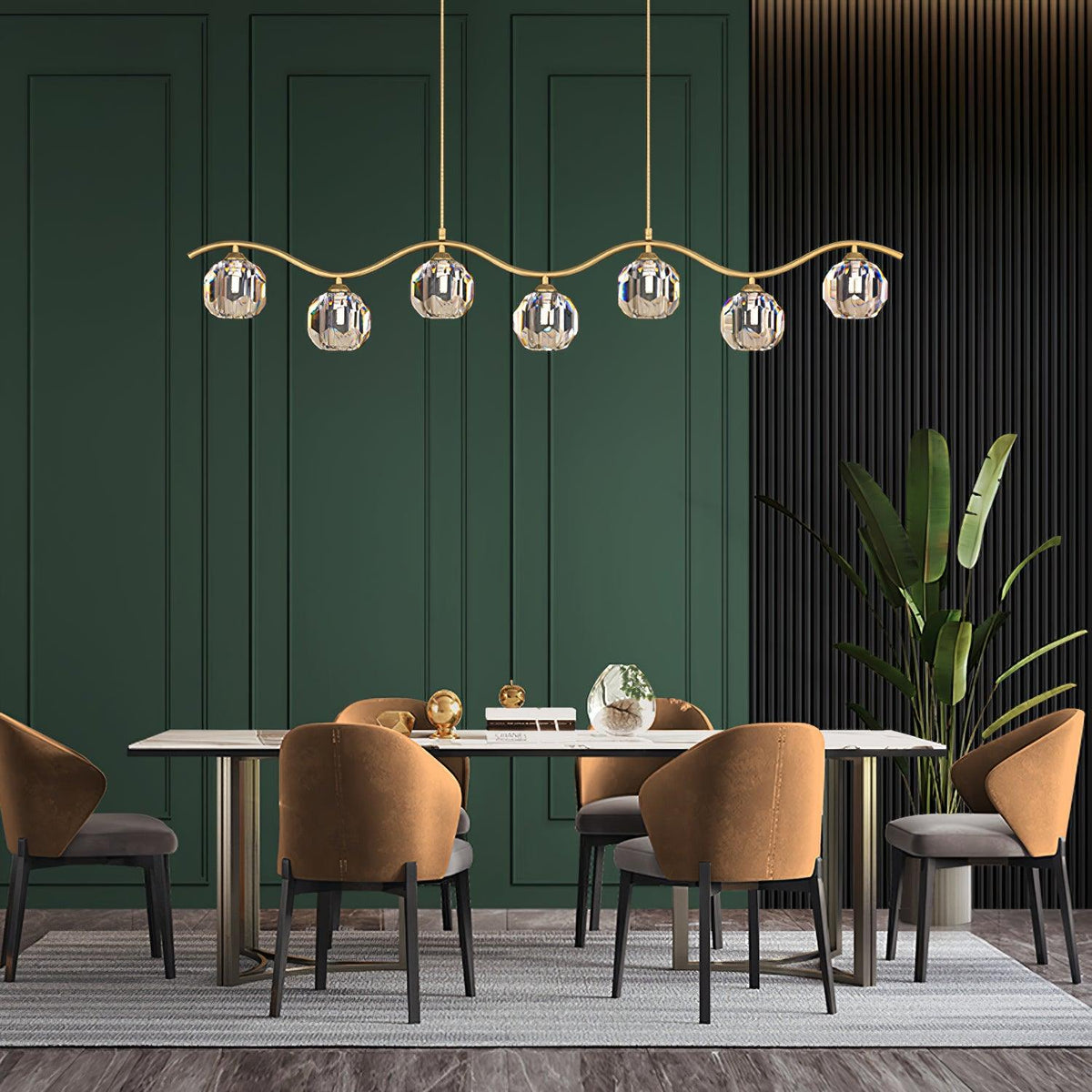 Navren Crystal Chandelier-Moonnatur
