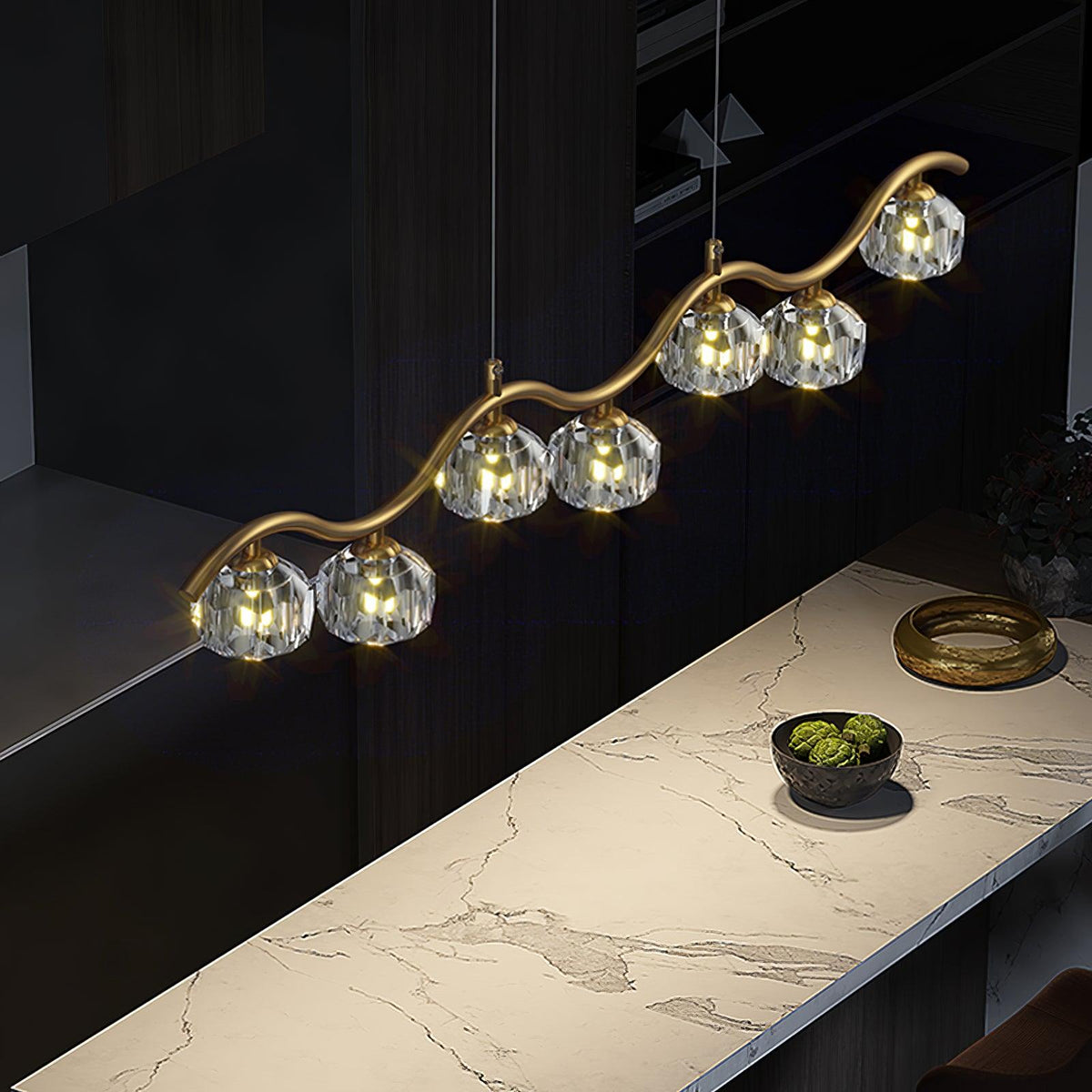 Navren Crystal Chandelier-Moonnatur
