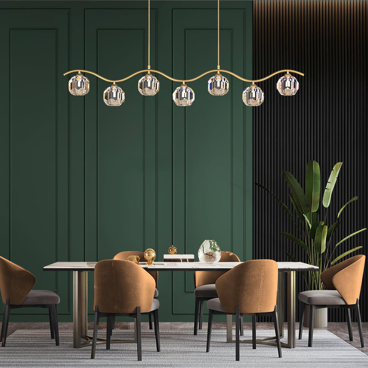 Navren Crystal Chandelier-Moonnatur