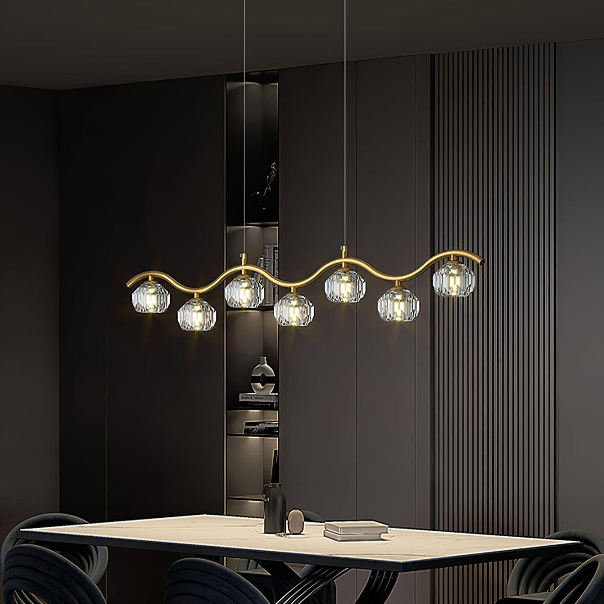 Navren Crystal Chandelier-Moonnatur