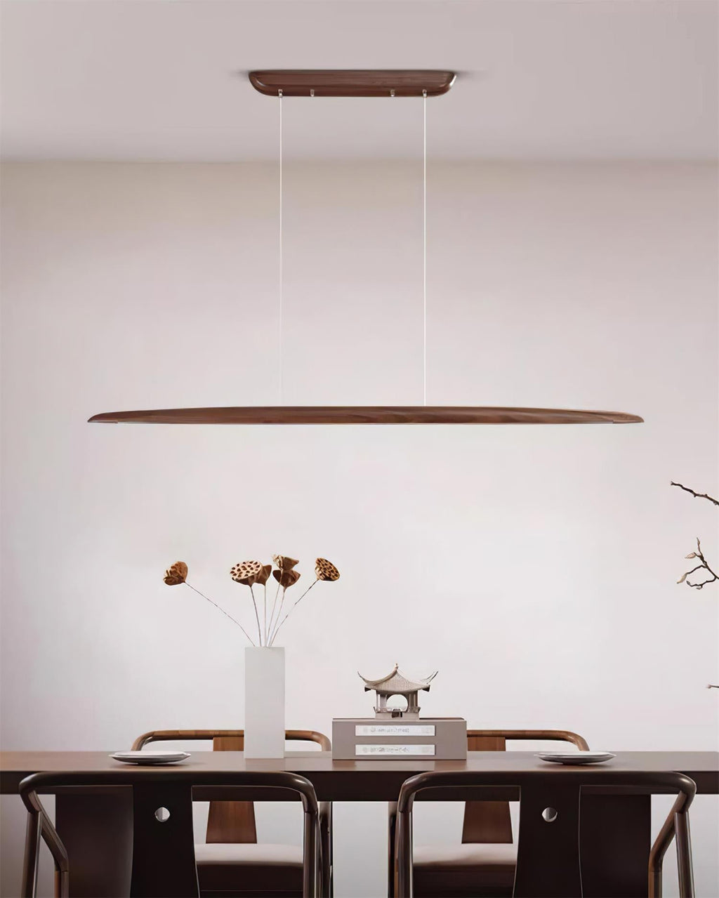Sardenmere Wood Pendant Light-Moonnatur