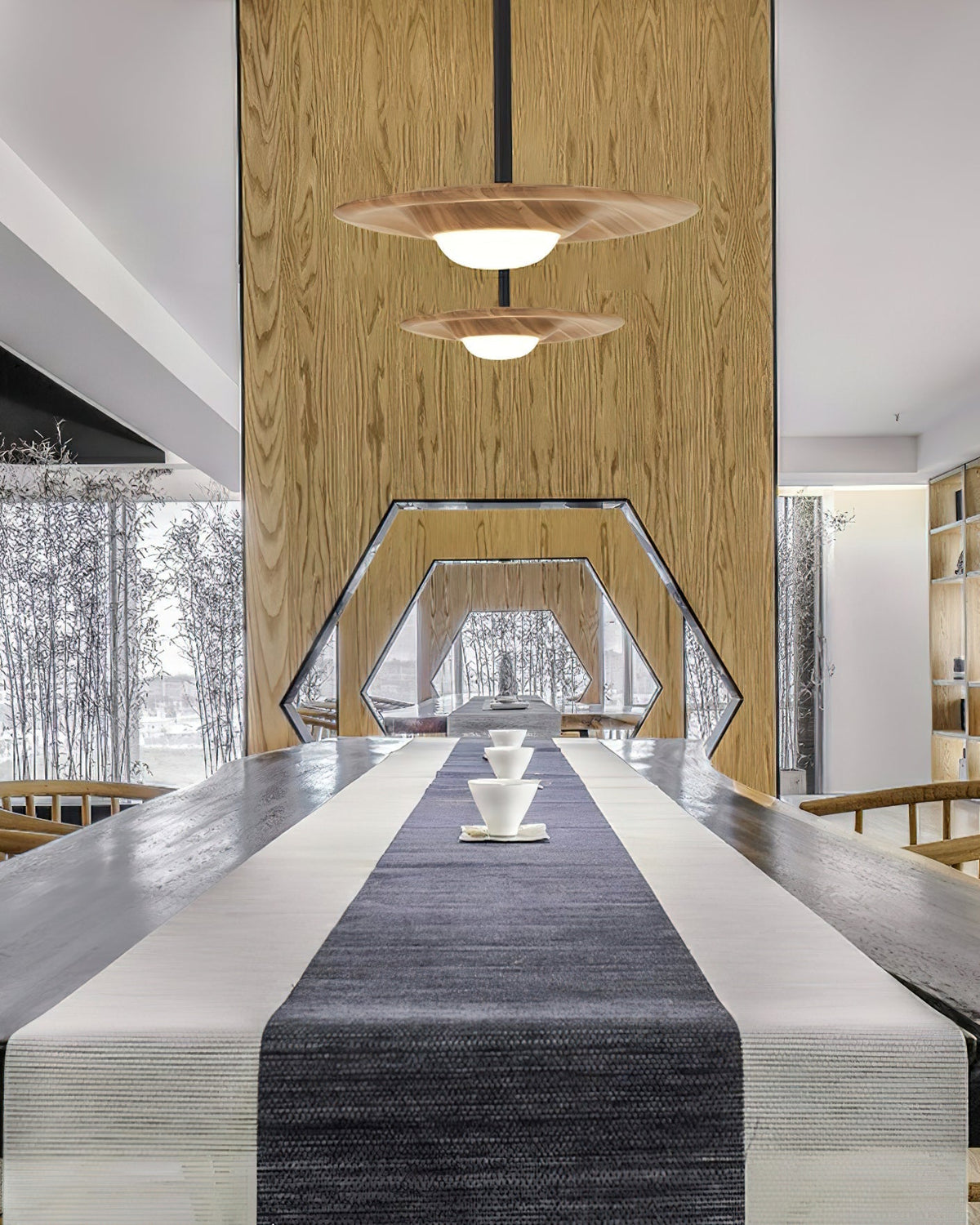 Naverina Wood Pendant Light-Moonnatur