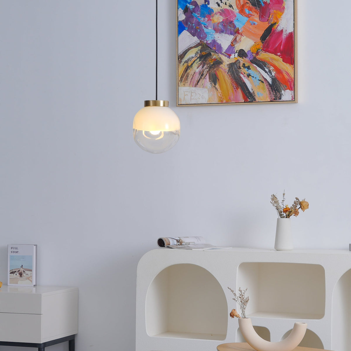 Ravensiel Glass Pendant Light-Moonnatur
