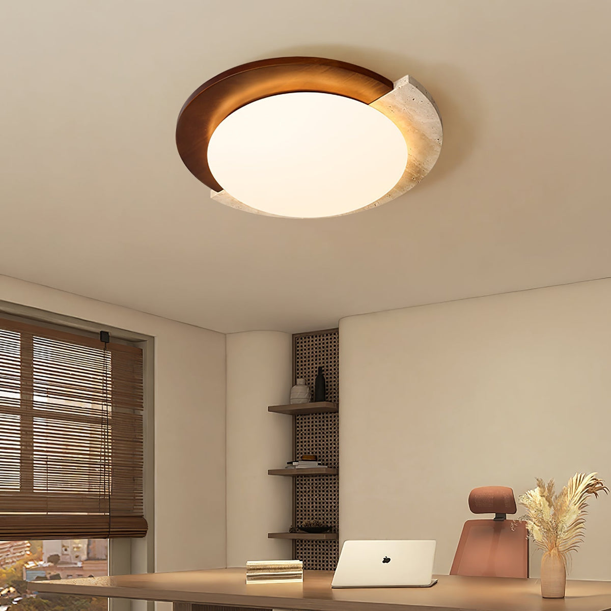 Grenelevia Travertine Ceiling Light-Moonnatur