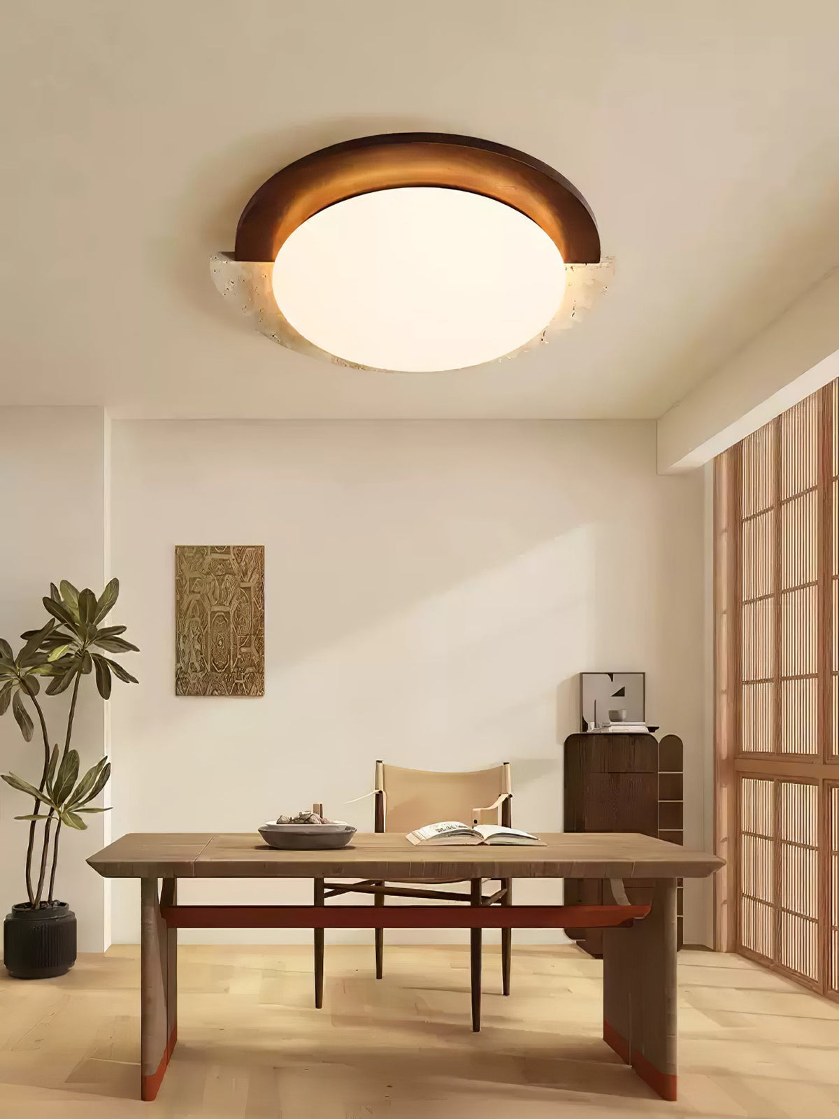 Grenelevia Travertine Ceiling Light-Moonnatur