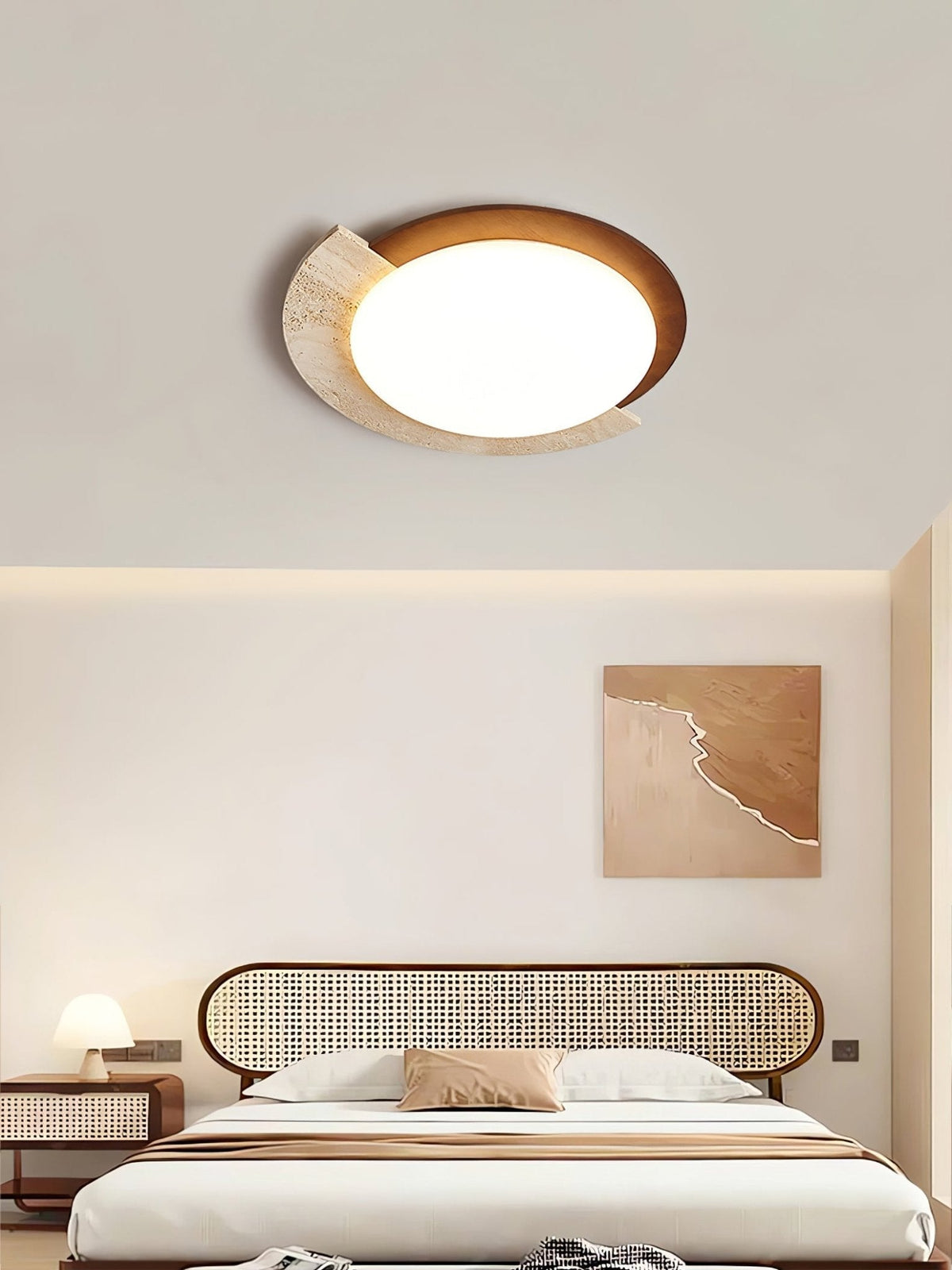 Grenelevia Travertine Ceiling Light-Moonnatur