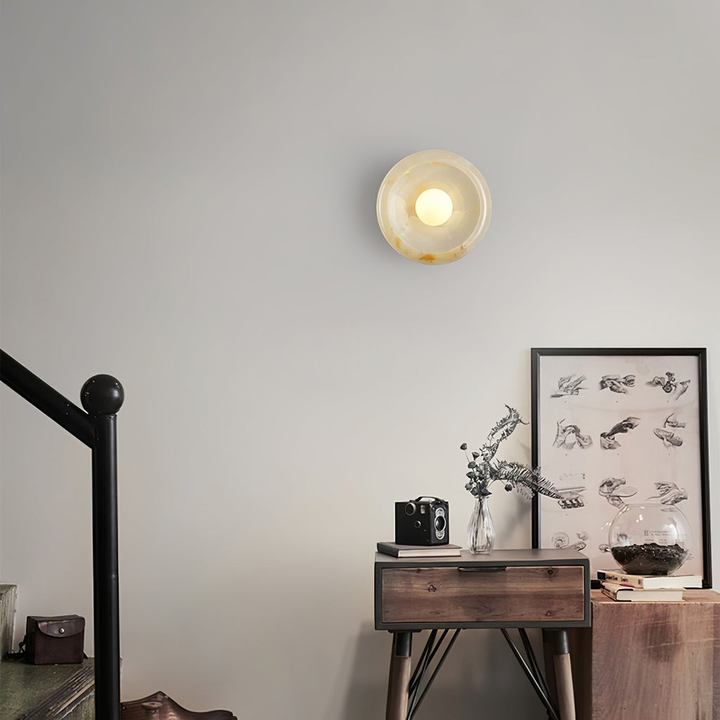 Carrowena Marble Wall Light-Moonnatur
