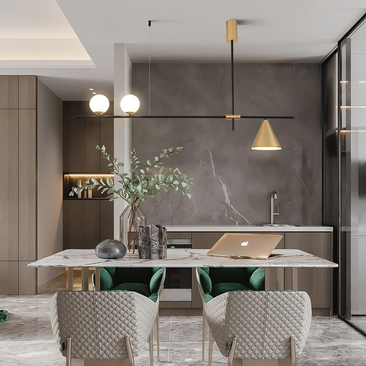 Baldeneth Glass Pendant Light-Moonnatur