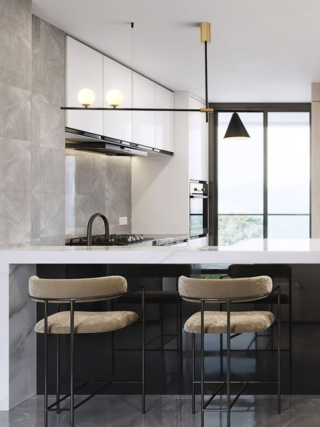 Baldeneth Glass Pendant Light-Moonnatur