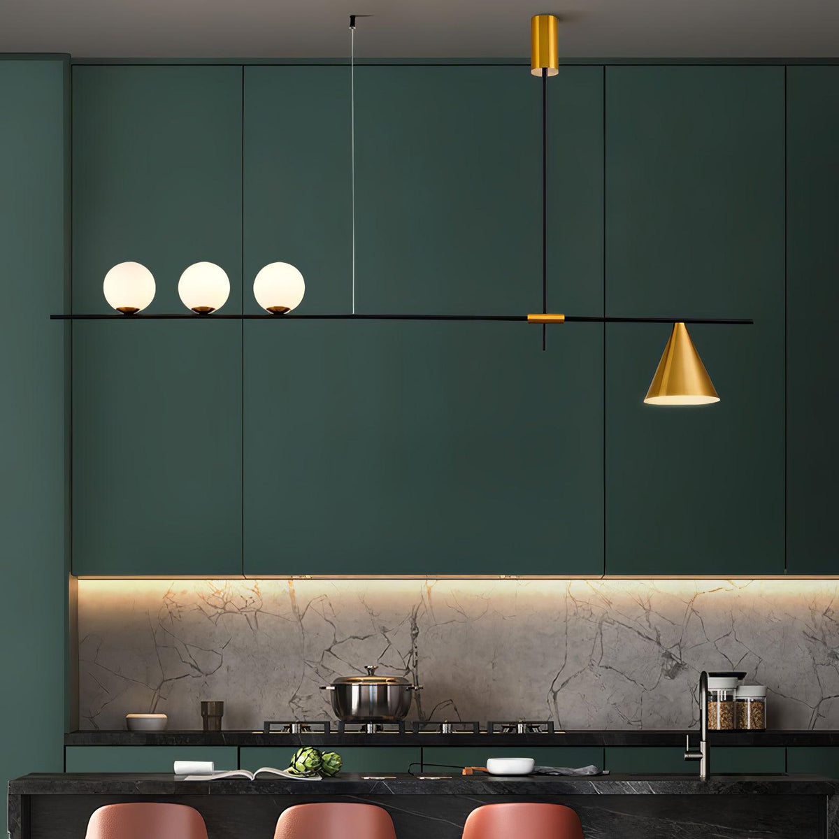 Baldeneth Glass Pendant Light-Moonnatur