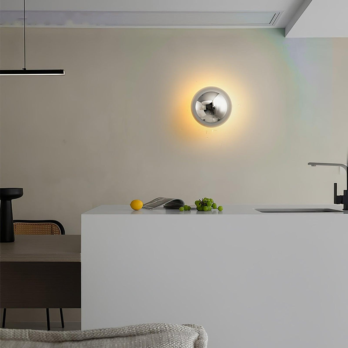 Jyvella Metal Wall Light-Moonnatur