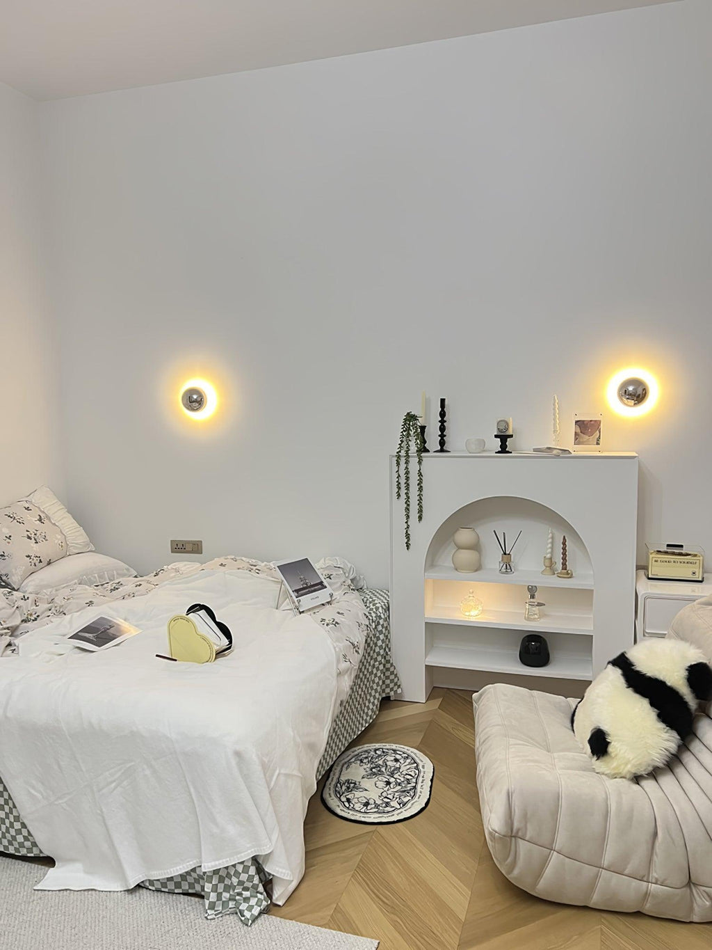 Jyvella Metal Wall Light-Moonnatur