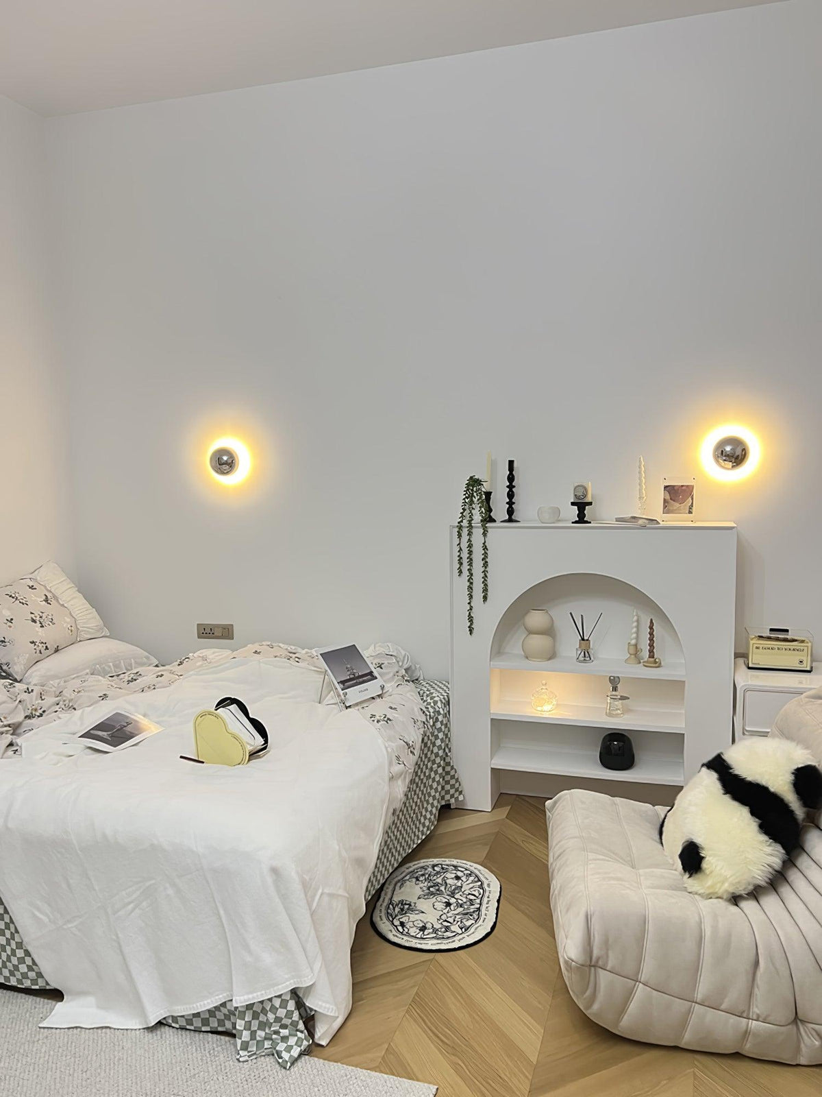Jyvella Metal Wall Light-Moonnatur