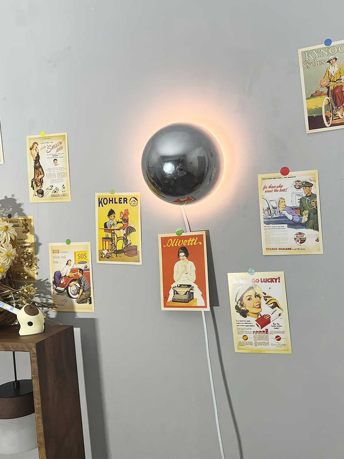 Jyvella Metal Wall Light-Moonnatur