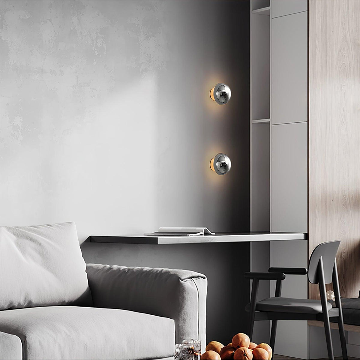 Jyvella Metal Wall Light-Moonnatur