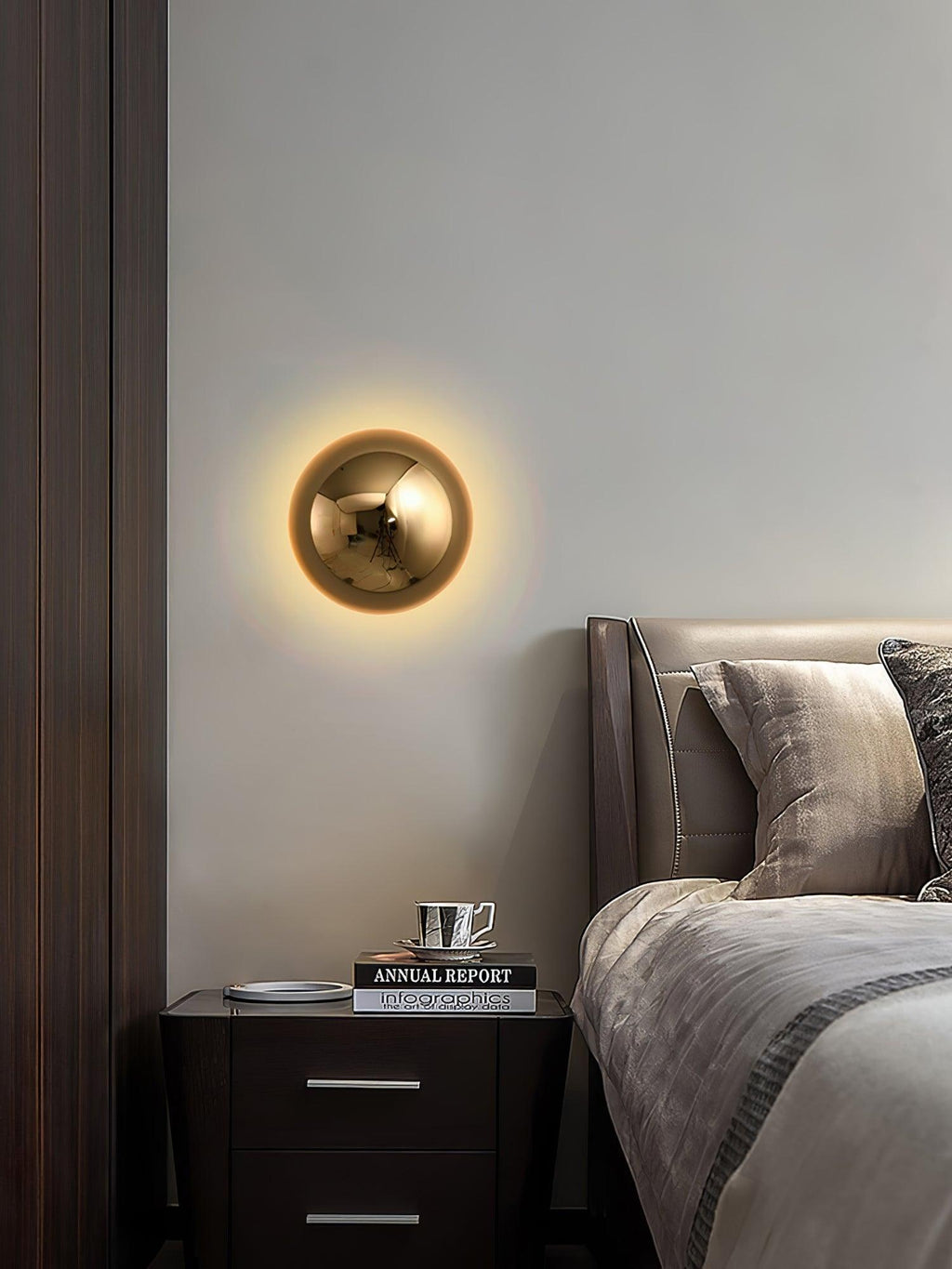 Jyvella Metal Wall Light-Moonnatur
