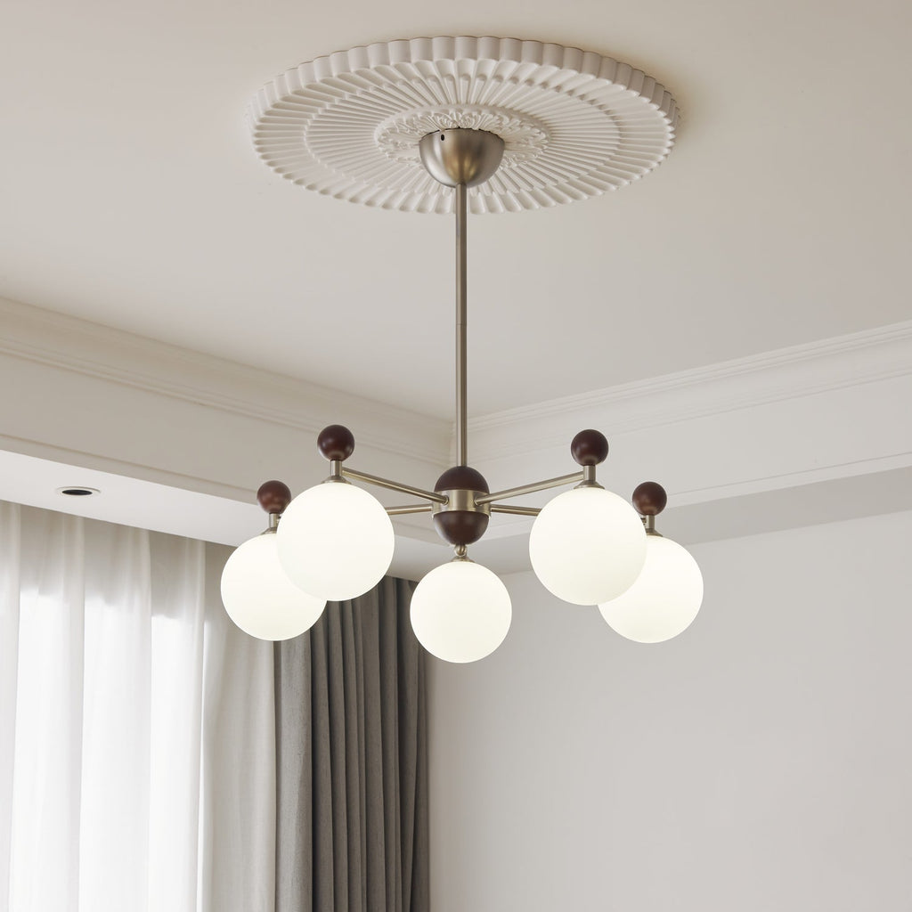 Ulenlyn Glass Chandelier-Moonnatur