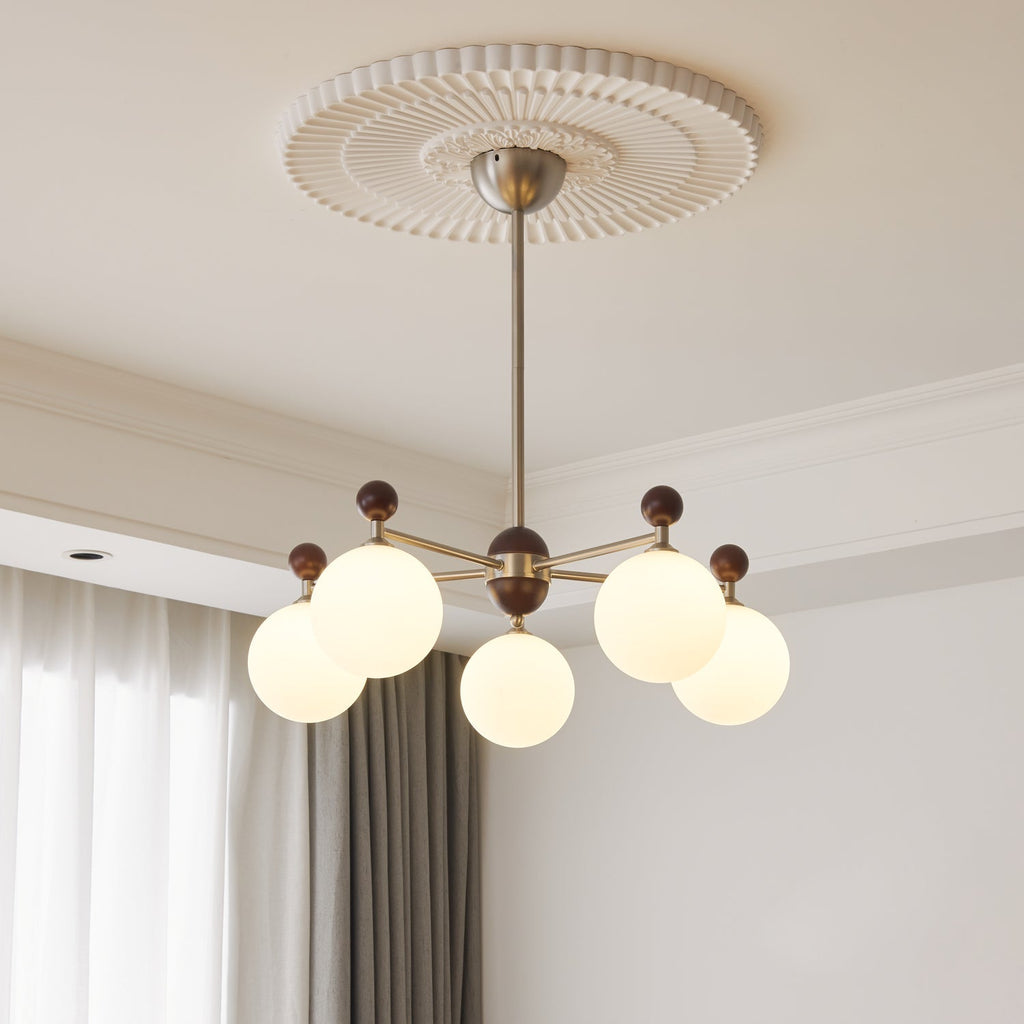 Ulenlyn Glass Chandelier-Moonnatur