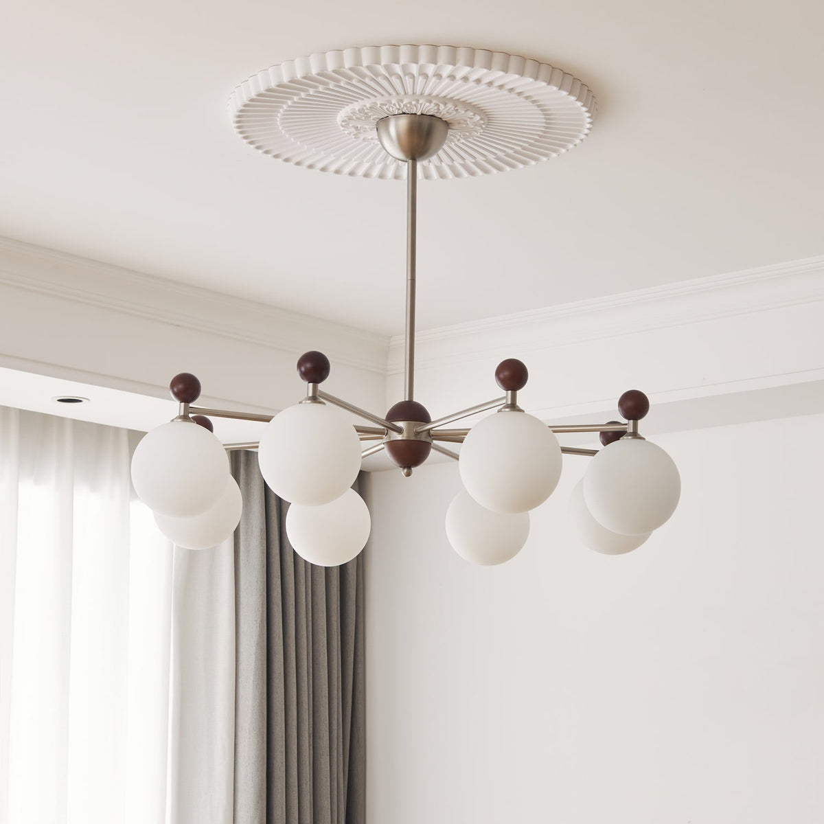 Ulenlyn Glass Chandelier-Moonnatur