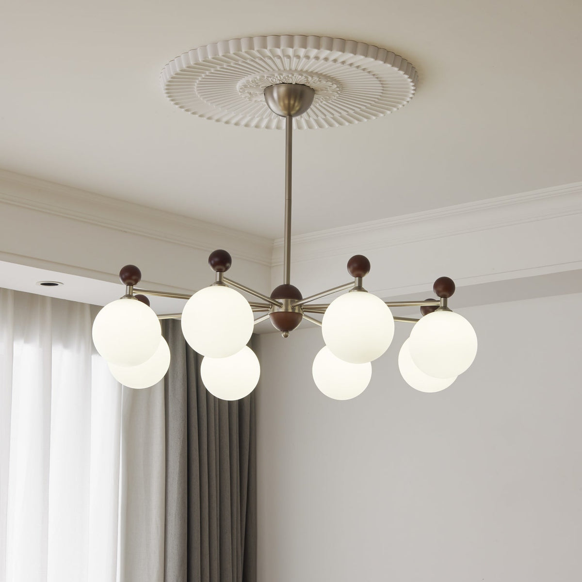 Ulenlyn Glass Chandelier-Moonnatur