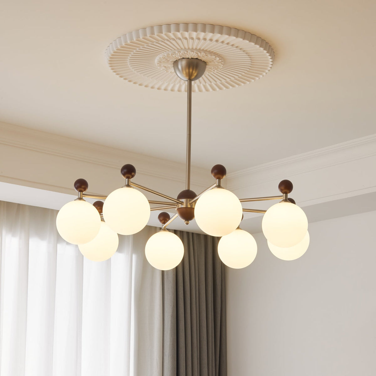Ulenlyn Glass Chandelier-Moonnatur