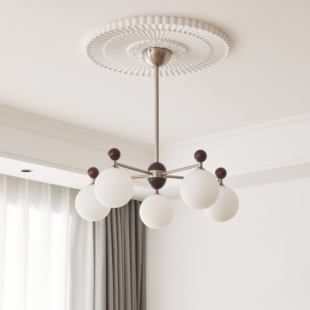 Ulenlyn Glass Chandelier-Moonnatur