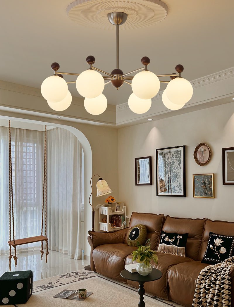 Ulenlyn Glass Chandelier-Moonnatur