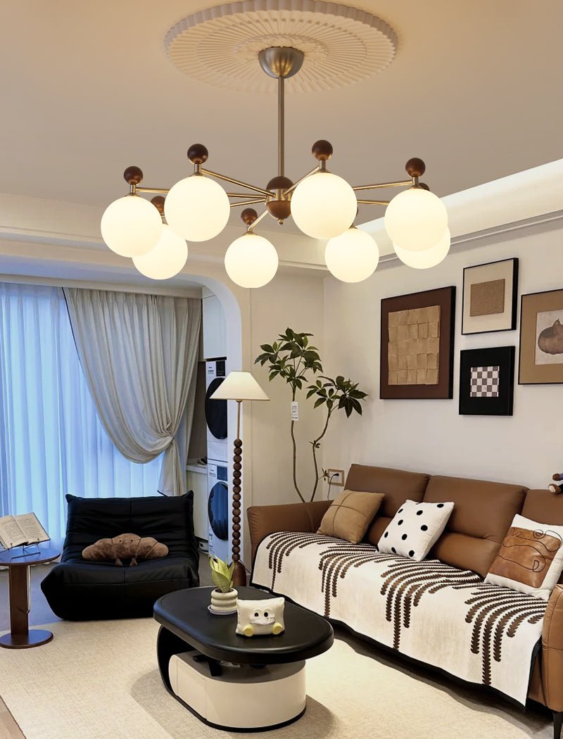 Ulenlyn Glass Chandelier-Moonnatur