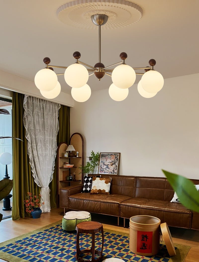 Ulenlyn Glass Chandelier-Moonnatur