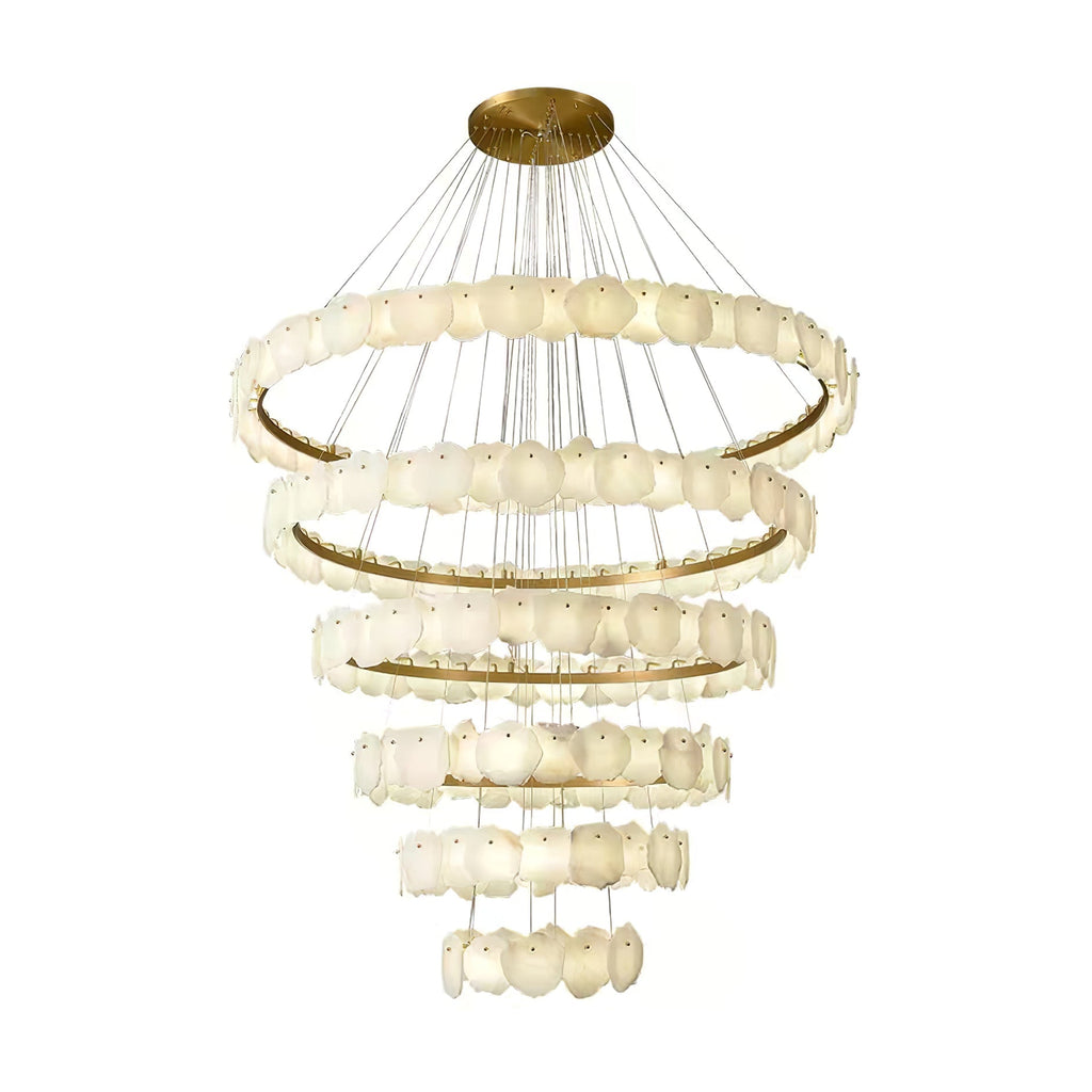 Jardenhaven Alabaster Chandelier-Moonnatur