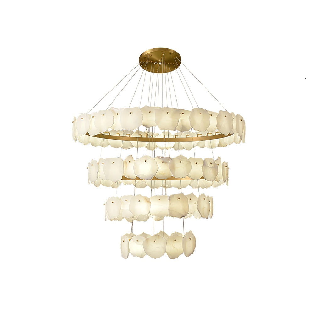 Jardenhaven Alabaster Chandelier-Moonnatur