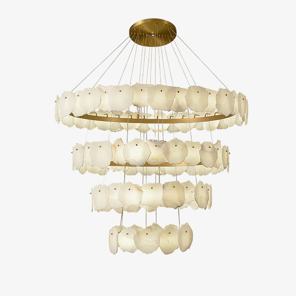 Jardenhaven Alabaster Chandelier-Moonnatur