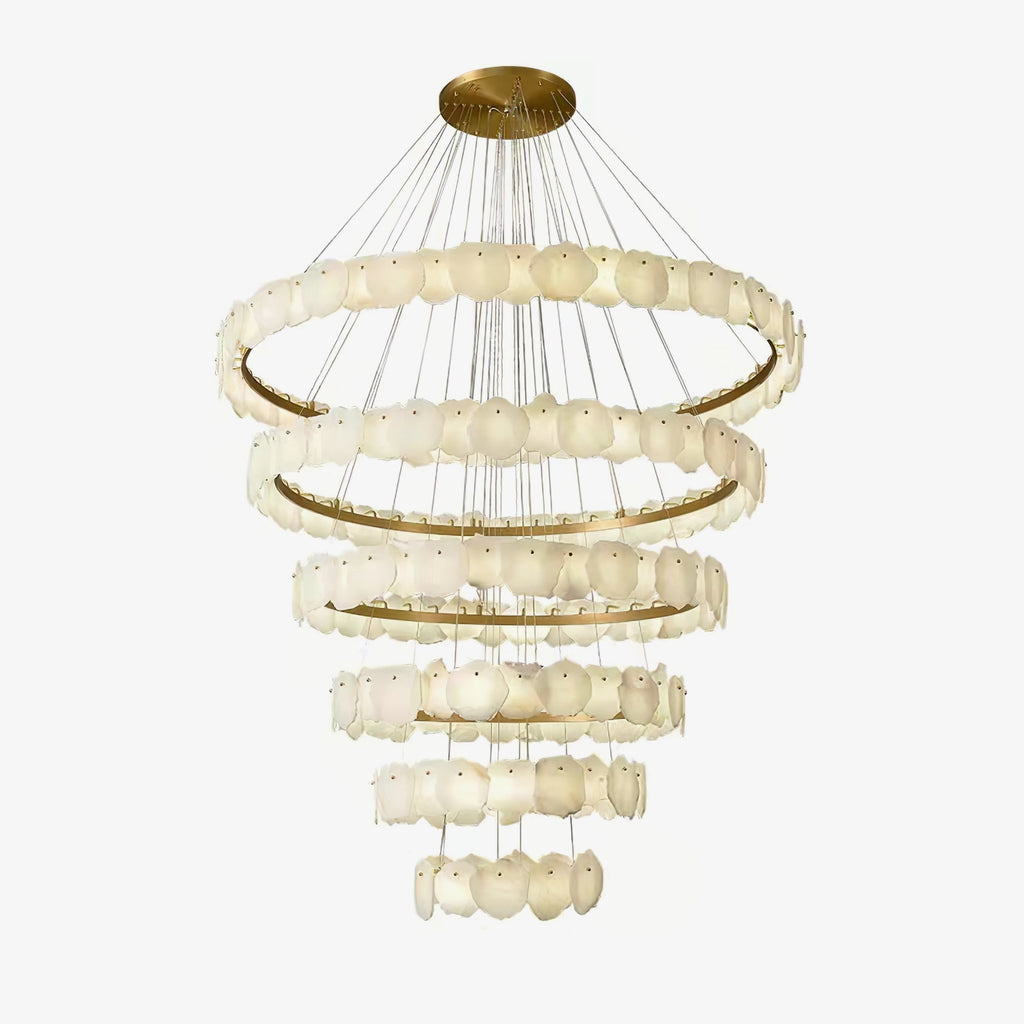 Jardenhaven Alabaster Chandelier-Moonnatur
