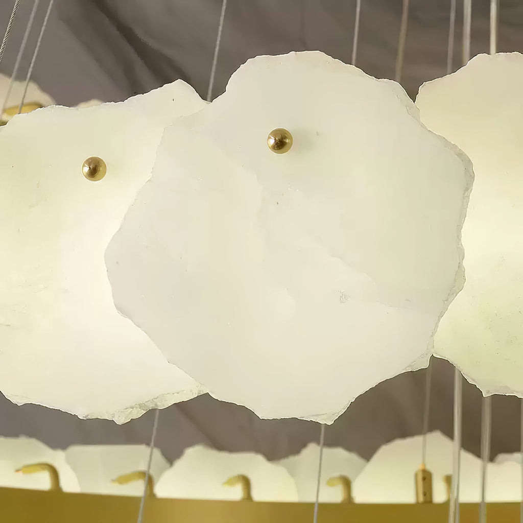 Jardenhaven Alabaster Chandelier-Moonnatur