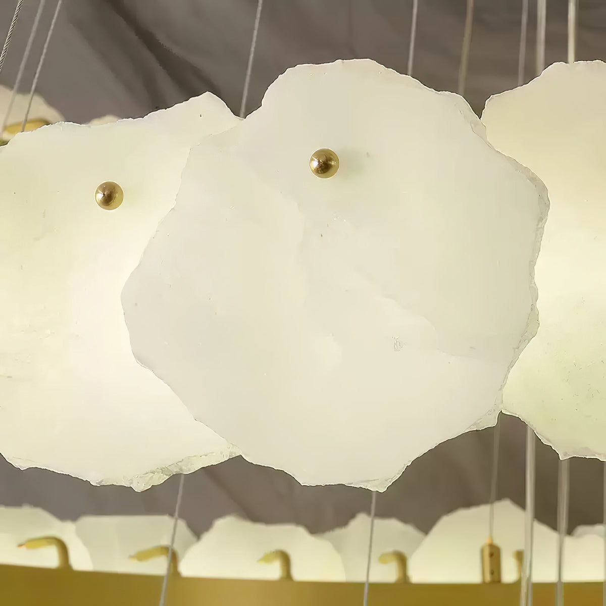 Jardenhaven Alabaster Chandelier-Moonnatur