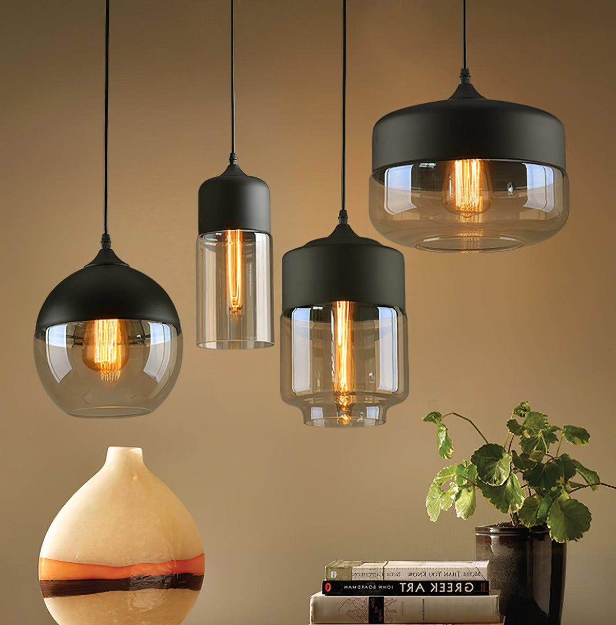 Thorenia Glass Pendant Light-Moonnatur