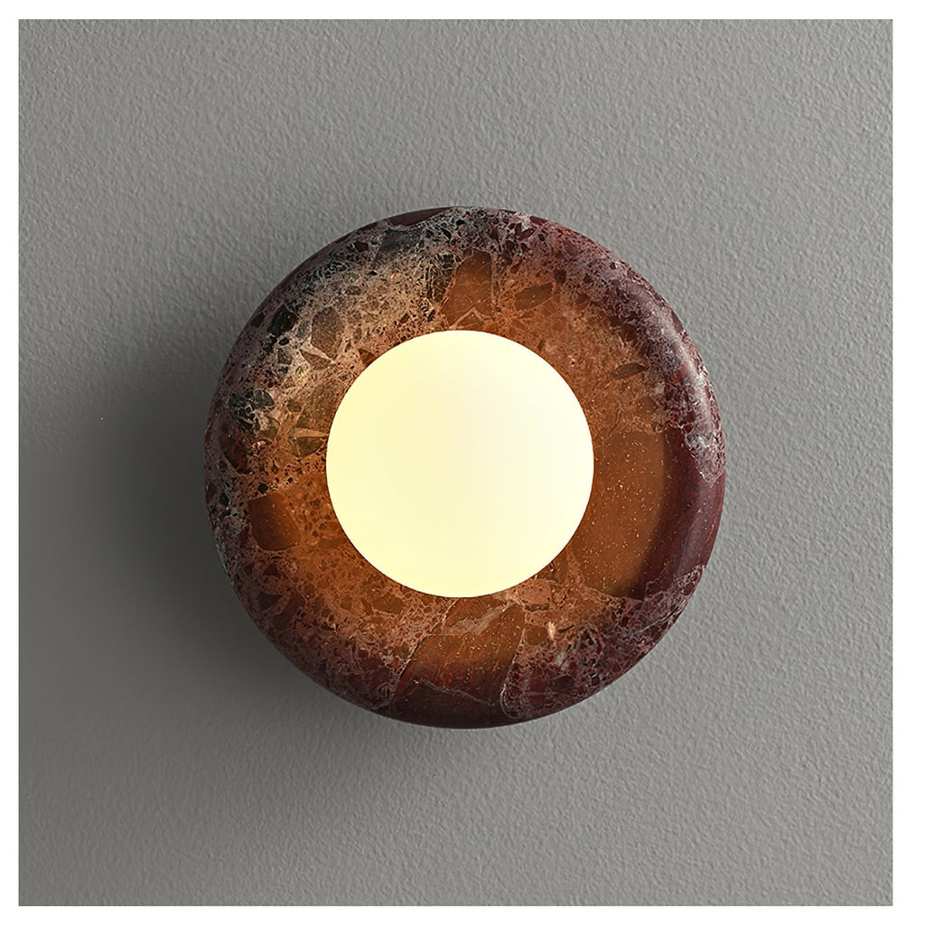Elseneth Travertine Wall Light-Moonnatur