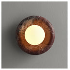 Elseneth Travertine Wall Light-Moonnatur