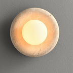 Elseneth Travertine Wall Light-Moonnatur