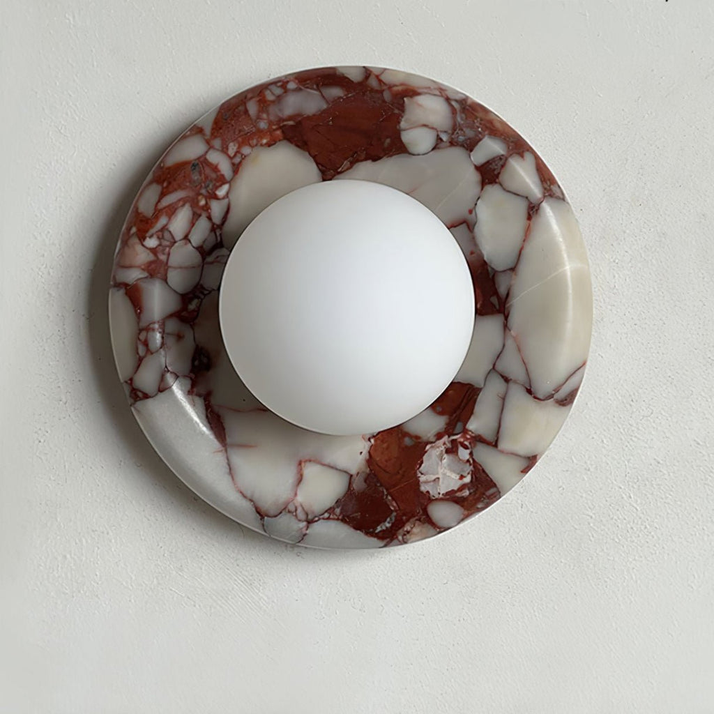Elseneth Travertine Wall Light-Moonnatur