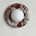Elseneth Travertine Wall Light-Moonnatur