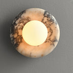 Elseneth Travertine Wall Light-Moonnatur
