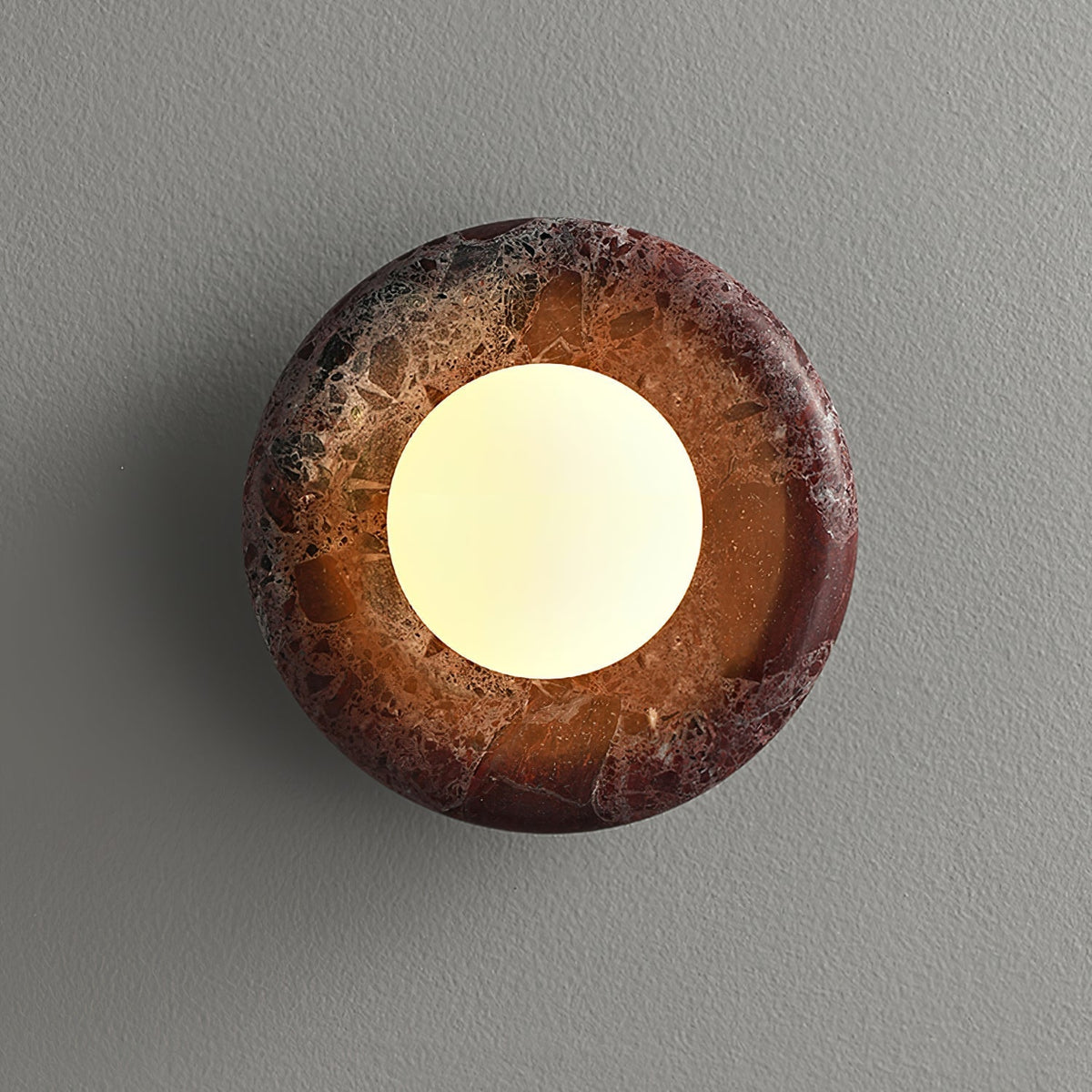 Elseneth Travertine Wall Light-Moonnatur