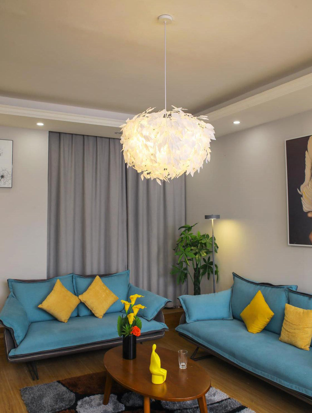 Idrisune Fabric Pendant Light-Moonnatur