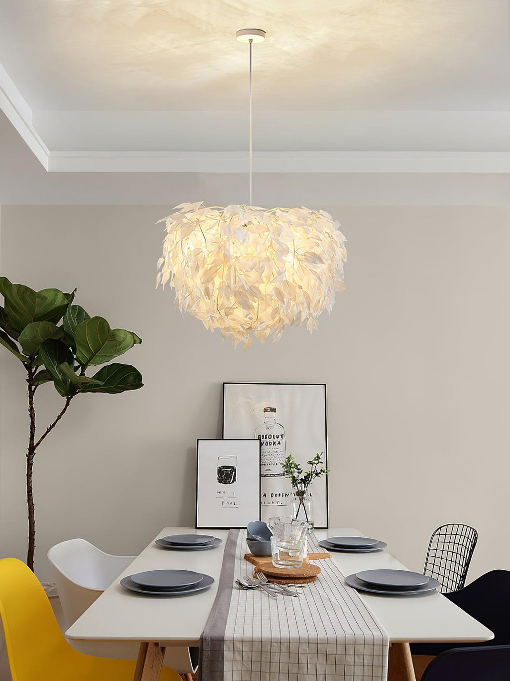 Idrisune Fabric Pendant Light-Moonnatur