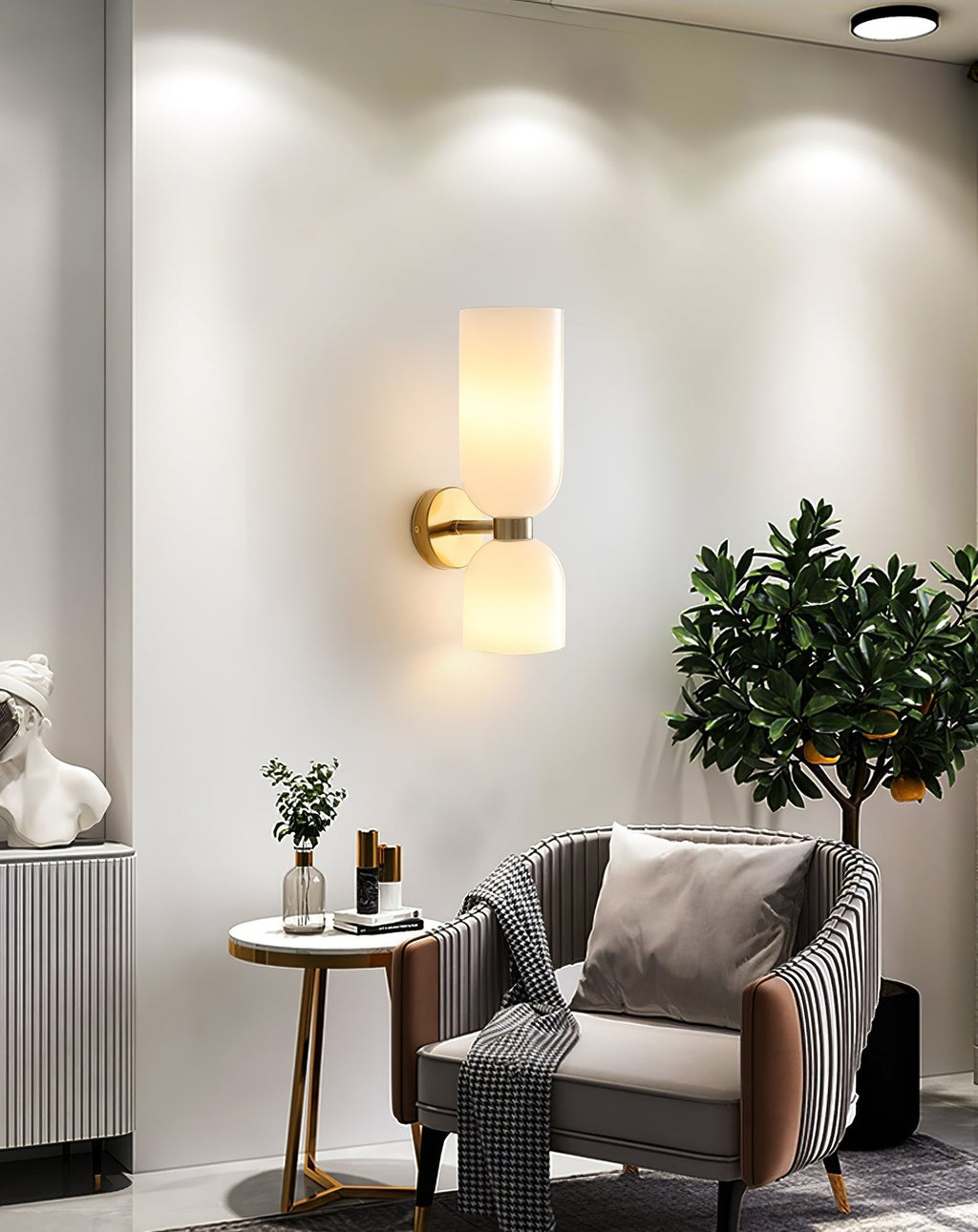 Lemoria Glass Wall Light-Moonnatur