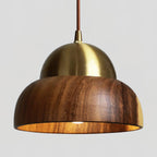 Hazelelle Wood Pendant Light-Moonnatur